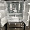 Moffat 22.5 cu.ft. Refrigerator, Double freezer drawer, Stainless steel - Image 4