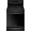 Gas Range, 18,000 BTU, 5.8 cu.ft., Whirlpool, Black