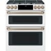 Cuisinière au gaz encastrée, Double four, Convection, Blanc mat - CCGS750P4MW2