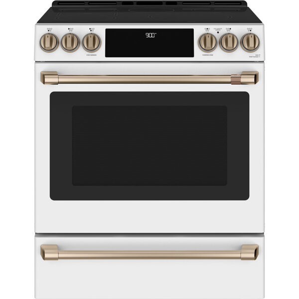 Cuisinière encastrée à induction, Tiroir de cuisson, 5.7 pi.cu, Blanc mat - CCHS900P4MW2
