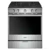 Smart Gas stove, Whirlpool, 5.8 cu. ft., Stainless