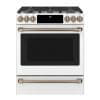 Cuisinière au gaz 30“, Bi-énergie, Convection, Tiroir-réchaud, Blanc mat - CC2S900P4MW2