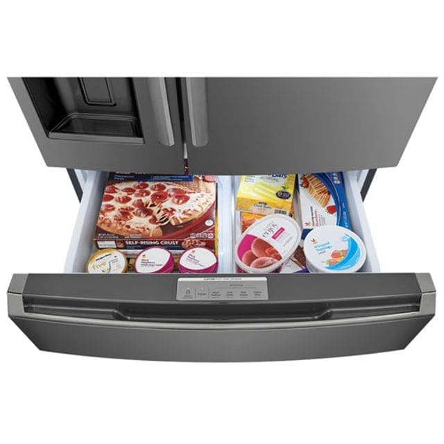 Réfrigérateur 21,5 pi.cu, Tiroir convertible, Frigidaire, Black Stainless – Image 3