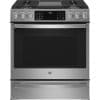 Cuisinière au gaz 30’’, Slide-in, 5.6 pi.cu, Convection, Stainless - PCGS930YPFS