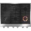 36″ Gas Cooktop, 6 burners, Commercial style, Stainless - Image 3