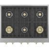 Plaque de cuisson au gaz 36", 6 brûleurs, 23 000 BTU, Stainless - ZGU366NTSS – Image 2