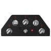 30″ hob, 5 elements, Black Glass-ceramic, Stainless - Image 2