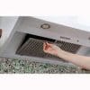 36" Wall-mounted Chimney Hood, 600 CFM, White - Image 3