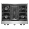 36'' Cooktop, 4 Gas burners, Grill, Jenn-Air, Stainless - Image 2