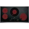 36'' Cooktop, 5 radiant elements, Black Glass ceramic - Image 3