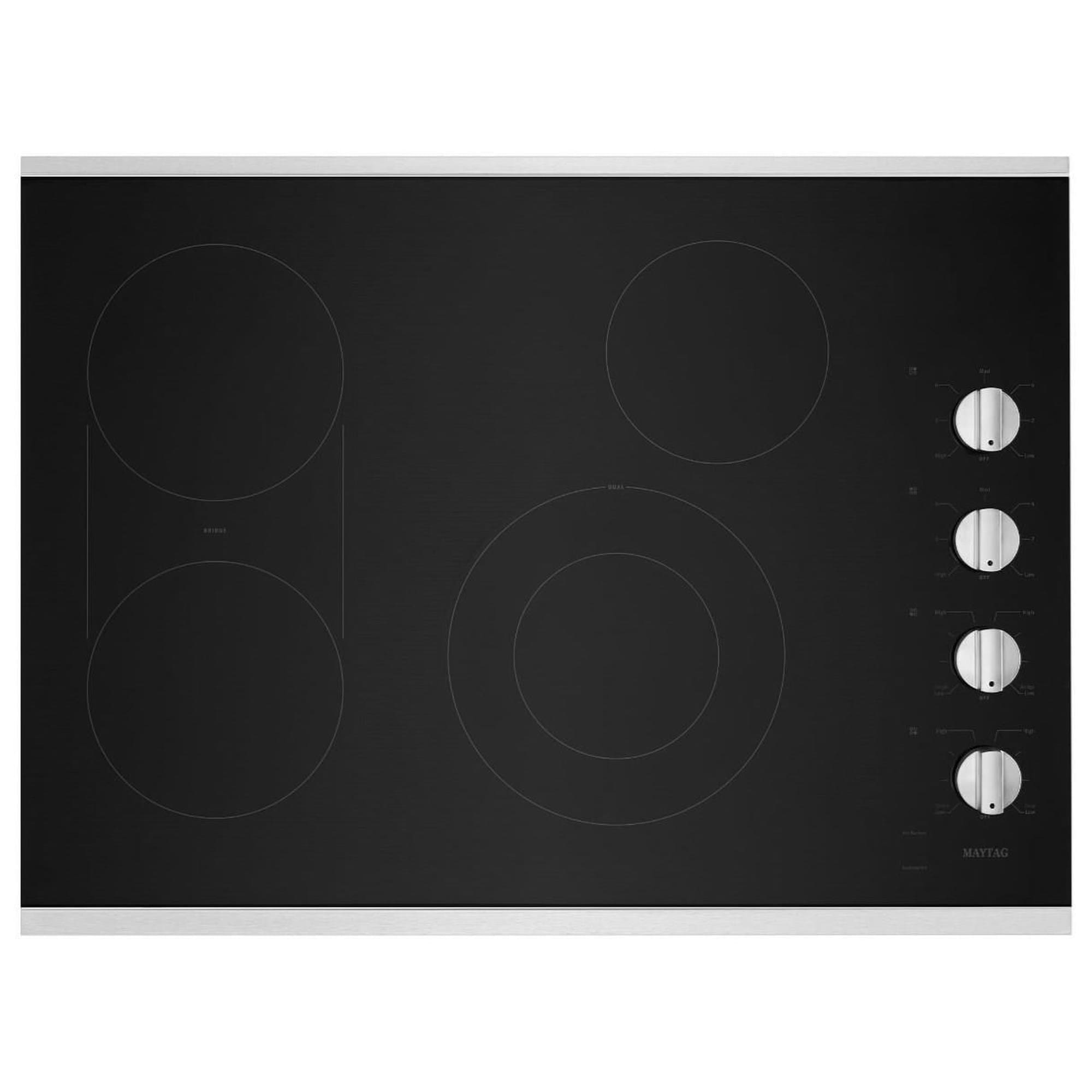Maytag 30″ Hob, 4 elements, Black Glass-ceramic
