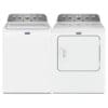Laveuse-Sécheuse Maytag, Laveuse 5.2 pi.cu., Sécheuse 7 pi.cu., Extra Power, Blanche