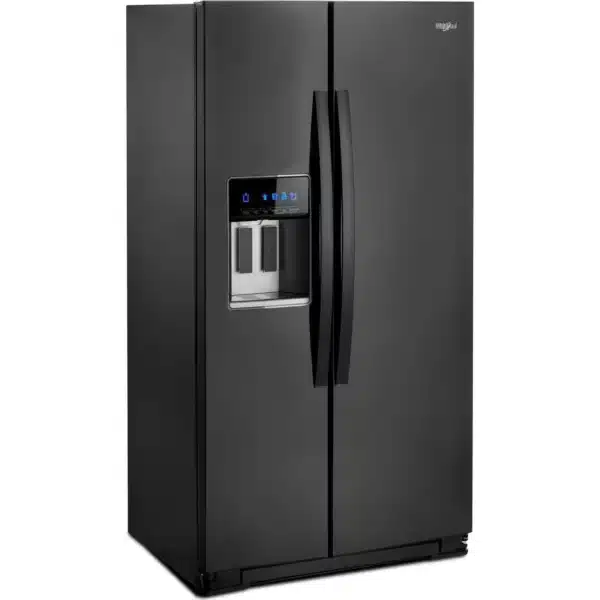 Réfrigérateur Whirlpool 36", Profondeur comptoir, Côte-à-côte, 20,6 pi.cu, Noir - WRS571CIHB