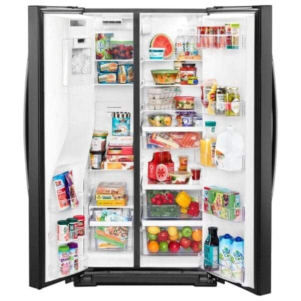 Réfrigérateur Whirlpool 36", Profondeur comptoir, Côte-à-côte, 20,6 pi.cu, Noir - WRS571CIHB – Image 3