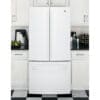 Counter-depth refrigerator with 33" French door, White - Image 5