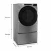 Sécheuse Superposable Whirlpool 27’’, 7.4 pi.cu., Vapeur, Chrome Shadow - YWED6605MC – Image 4