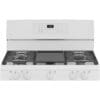 Cuisinière au Gaz 30'', 18 000 BTU, Convection, Friture à air, Blanc - JCGB735DPWW – Image 4