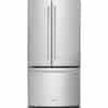 KitchenAid 33'' French Door Refrigerator, Water and Ice, 22.1 cu. ft, Stainless - KRFF302ESS