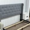 Lit Queen - Tissu Gris - Monarch Specialties – Image 5
