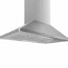 Hotte murale professionnelle Zephyr 48’’, Filtres hybrides, 1200 PCM, Stainless - ZSP-E48BS – Image 2