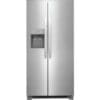 Frigidaire Side-by-Side Refrigerator 36’’, 25.6 cu.ft., Water and Ice, Stainless - FRSS2623AS