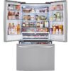Réfrigérateur à portes françaises LG 36'', 29 pi.cu, Eau et glace, Stainless - LRFWS2906S – Image 2