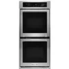 Four mural double 24", Convection véritable, 6.2 pi.cu, KitchenAid - KODC304ESS