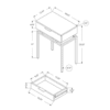 24" H Accent Table, Beige Marble Look and Gold Metal - Monarch Specialties - Image 2