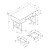Office Desk - Cherry Wood - Monarch - Image 3