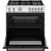 Cuisinière Bertazzoni 36’’, 5 brûleurs au gaz, 5.9 pi.cu, 19 000 BTU, Noir - MAS365GASNEV – Image 2