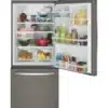 Ensemble cuisine ardoise: Réfrigérateur 20,9 pi³ à Congélateur Inférieur et Cuisinière 5 pi³ avec Air Fry – Image 3