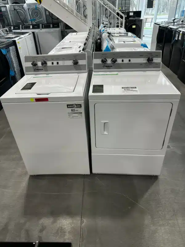 Combo laveuse-sécheuse Huebsch 27’’, Qualité commerciale, Blanc – Image 2