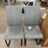 Chaises de cuisine en similicuir couleur taupe, ENS. de 2 - Monarch – Image 4