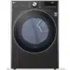 LG 27’’ Gas Dryer, Stackable, 7.4 cu. ft., Black Steel - DLGX4201B
