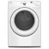 Sécheuse au gaz 27’’ Whirlpool, 7.4 pi.cu, Blanche - WGD75HEFW