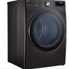 LG 27’’ Gas Dryer, Stackable, 7.4 cu. ft., Black Steel - DLGX4201B - Image 2