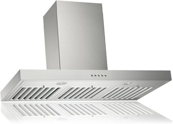 Brillia Wall-Mount Range Hood, 750 CFM, Stainless, KOBE – RAX2130SQB-WM-1 - Image 2