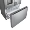 LG 36'' Refrigerator, Door in door, InstaView, 24 cu.ft, Counter depth, Stainless - SRFVC2406S - Image 4