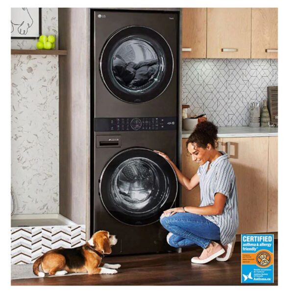 Centre de buanderie frontal LG 27’’, Wi-Fi, Black stainless - WKEX300HBA – Image 5
