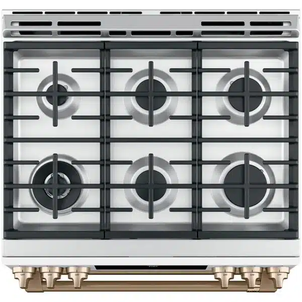 Combo cuisine blanc mat, Réfrigérateur 36’’ et Cuisinière au gaz four double – Image 3