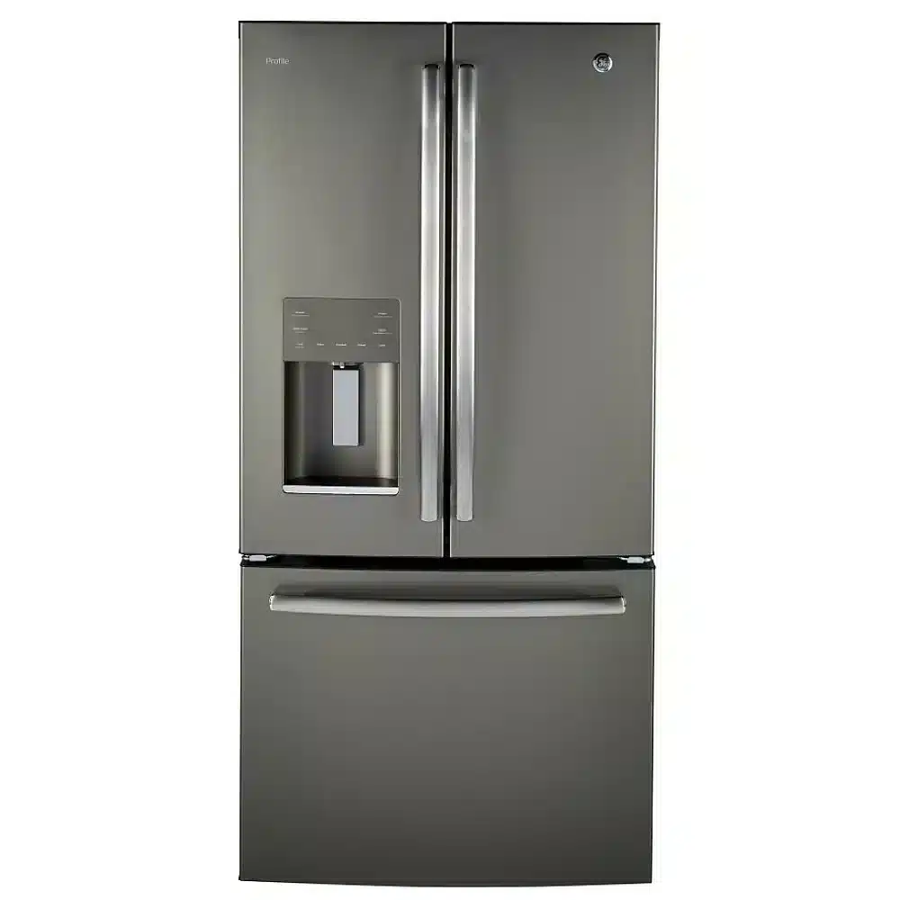 GE Profile 17.5 cu.ft. French Door Refrigerator – Slate – PYE18HMLKES