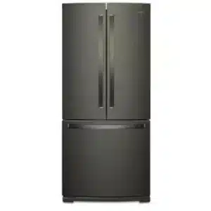 Réfrigérateur Whirlpool portes françaises – ~ 19,7 pi³ – Acier inoxydable noir – WRF560SMHV