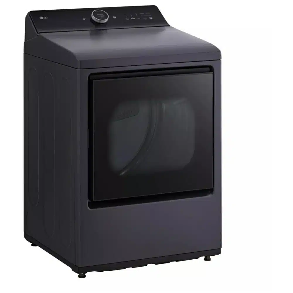 Ensemble laveuse & sécheuse LG – 27", 6,3 pi³ / 7,3 pi³, Wi-Fi, impeller, noir – WT8600CB & DLEX8600BE – Image 2