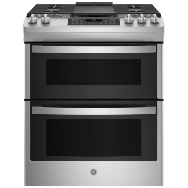 Cuisinière à gaz GE – 30 pouces, 6,7 pi³, inox – JCGSS86SPSS