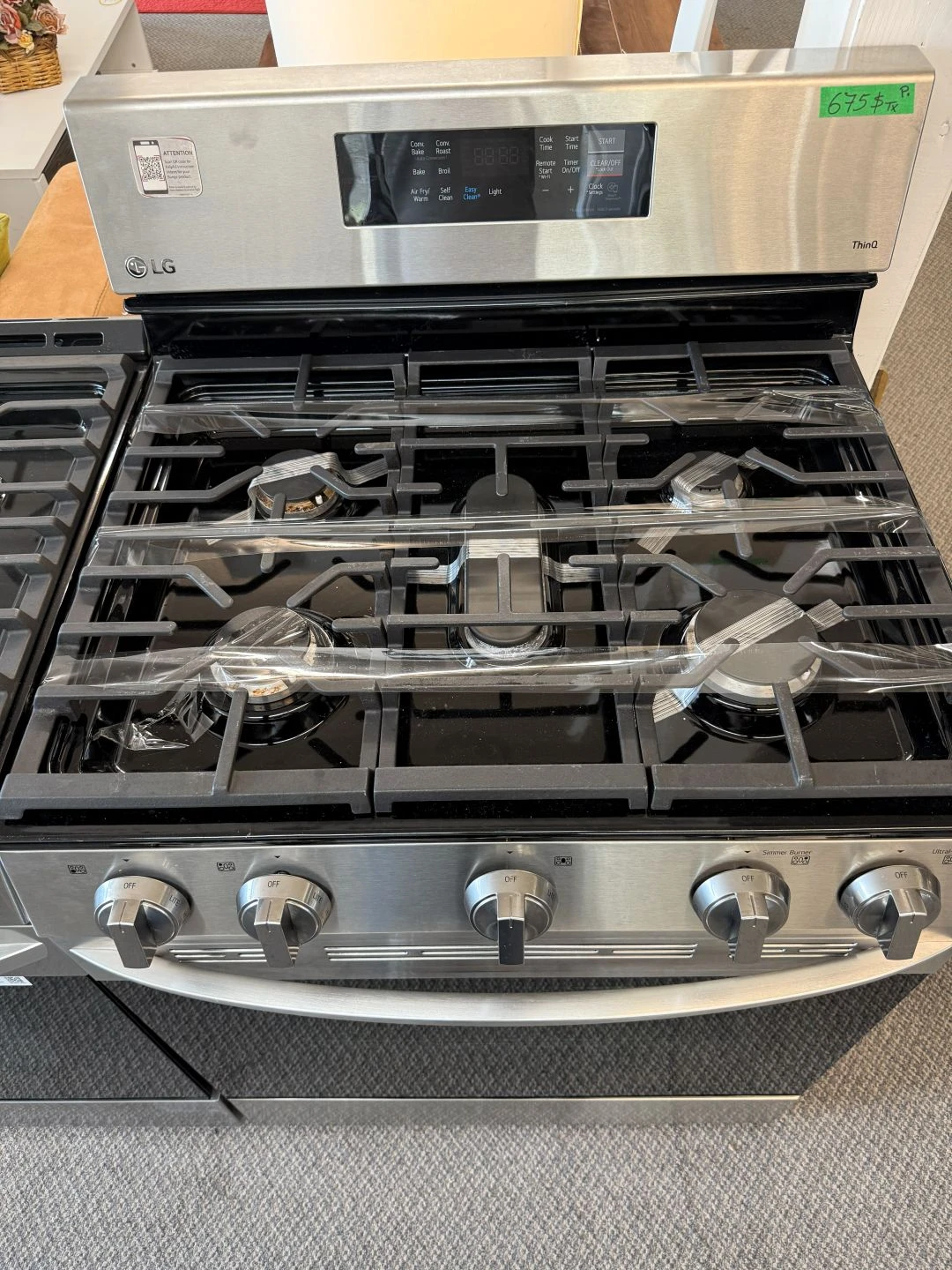 Cuisinière à gaz LG – 30 pouces, 5,8 pi³, inox – LRGL5823S – Image 7