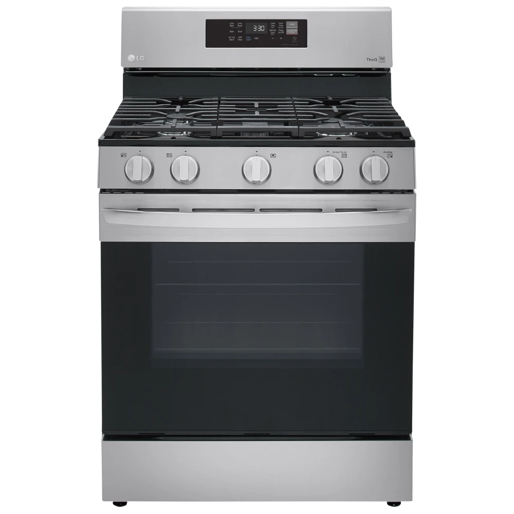 Cuisinière à gaz LG – 30 pouces, 5,8 pi³, inox – LRGL5823S