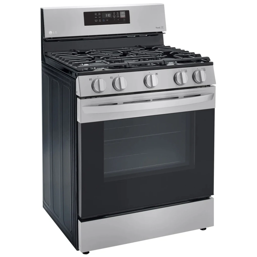 Cuisinière à gaz LG – 30 pouces, 5,8 pi³, inox – LRGL5823S – Image 3