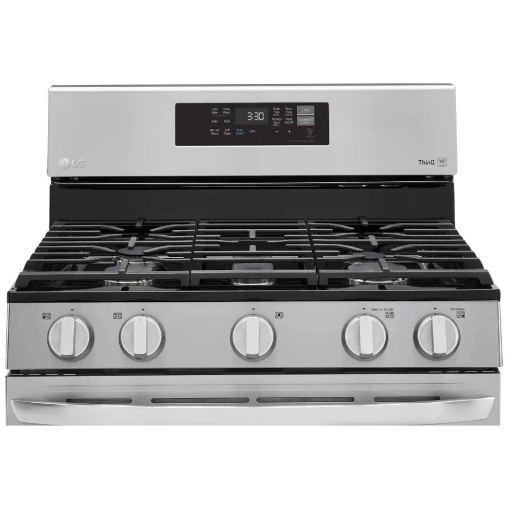 Cuisinière à gaz LG – 30 pouces, 5,8 pi³, inox – LRGL5823S – Image 5