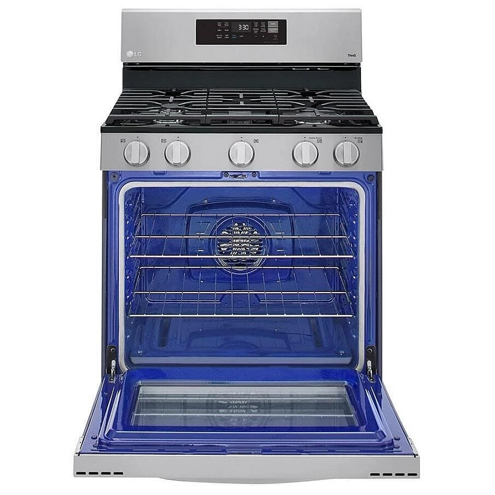 Cuisinière à gaz LG – 30 pouces, 5,8 pi³, inox – LRGL5823S – Image 2