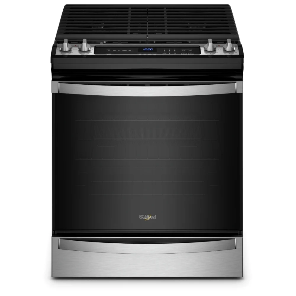 Cuisinière à gaz Whirlpool – 30 pouces, 5,8 pi³, inox – WEG745H0LZ